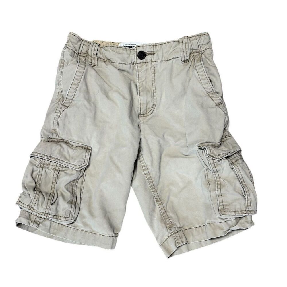Aeropostale Men's Cargo Shorts Beige Size 28 Multiple Pockets